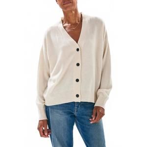 NEW JUMPER1234 beach cashmere cardigan in oatmeal rose